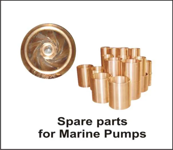 Bronze impeller and shaft sleeve spare parts for marine pumps — Subhag Engineers, Pune